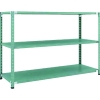 トラスコ中山(TRUSCO) CB型セミボルトレス軽量棚 1800X600XH1200 3段 グリーン CB-4663-GN