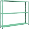 トラスコ中山(TRUSCO) CB型セミボルトレス軽量棚 1800X300XH1500 3段 グリーン CB-5633-GN