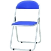 TOKIO パイプ椅子 シリンダ機能付 アルミパイプ ブルー CF-700-BL