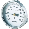 佐藤 バイメタル式表面温度計 サーモペッター 0〜200℃ (2340-20) 2340-20