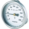 佐藤 バイメタル式表面温度計 サーモペッター 0〜400℃ (2340-40) 2340-40