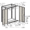 TRUSCO M3・M5型棚用両開き扉 900XH1800 ネオグレー DMM-63DX