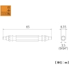 TOP 電動ドリル用四角ビット 3.5X65mm 電動ドリル用四角ビット 3.5X65mm ESB-3.5P-65 画像2