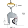ネツレン CU-H型(60) 250KG U字溝竪吊クランプ CU-H型(60) 250KG U字溝竪吊クランプ F3000 画像2