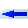日東エルマテ 反射ステッカー 青矢印H1W 50mm×150mm ホワイト H1W50150