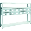 トラスコ中山(TRUSCO) M2型軽中量棚 H1200 樹脂NG引出付 小X2大X12 M2-4635-E2F12