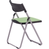 TOKIO アルミパイプ椅子 座面パッド付折りたたみチェア リーフグリーン NFA-700-LG