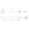 日機 簡易防水型LEDリニアライト AC100〜120V 簡易防水型LEDリニアライト AC100〜120V NLT2-30-AC-S 画像2