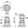 ニューストロング 小豆ジャッキ(セレーションタイプ) 小豆ジャッキ(セレーションタイプ) S-50SS-W 画像2