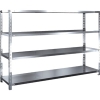 トラスコ中山(TRUSCO) SUS430製軽量棚 1800XD450XH1200 天地4段 SU4-4644
