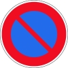 TRUSCO 規制標識 駐車禁止 アルミ 600Фmm T894-14