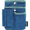 トラスコ中山(TRUSCO) 【生産完了品】デニムフラットケース マルチポケット ブルー TDC-F301