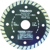 TRUSCO ダイヤモンドカッター 105X2TX7WX20H ウェーブ TDCW-105
