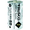 TRUSCO アルカリ乾電池 単1 (2本入) TLR20G-P2S