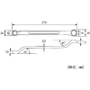 TOP 両口メガネレンチ(45°型長型) 両口メガネレンチ(45°型長型) TM-16X18 画像2