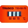 TRUSCO 温度シール3点表示不可逆性50℃〜70℃(40枚入り) TS3-50-70