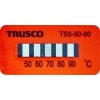 TRUSCO 温度シール5点表示不可逆性50℃〜90℃(40枚入り) TS5-50-90