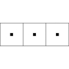 TRUSCO アルファベットステッカー 30×30 点 白地/黒文字 3枚入 TSN-30-TN