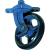 京町 鋳物製自在金具付ゴム車輪150MM AJ-150