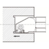 京セラインダストリアルツールズ 端面溝入れ加工用ホルダ GIFV 丸シャンク GIFVR5032B-501B