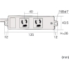 SANWA 工事物件タップ 抜け止めコンセントコンセント数2個口 ケーブル長10m 工事物件タップ 抜け止めコンセントコンセント数2個口 ケーブル長10m TAP-K2-10 画像2