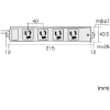 SANWA 工事物件タップ 抜け止めコンセントコンセント数4個口 ケーブル長10m 工事物件タップ 抜け止めコンセントコンセント数4個口 ケーブル長10m TAP-K4-10 画像2
