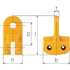 キトー チェンスリング カナグ部材(ピンタイプ) ツナギカナグVB 基本使用荷重1.7t チェンスリング カナグ部材(ピンタイプ) ツナギカナグVB 基本使用荷重1.7t VB2060 画像2