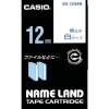 カシオ ネームランドテープ 12mm 白テープ/青文字 XR-12WEB