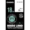 カシオ ネームランド専用カートリッジ 18mm 白テープ/黒文字 XR-18GCWE