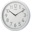 シチズン 壁掛け時計 防水型(IPX4相当) 連続秒針 白 φ320x58 8MG799-003