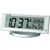 シチズン 電波 目覚まし時計 温湿度計付き 暗所自動点灯機能 白 8RZ202-003