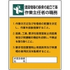 ユニット 作業主任者職務板 鉄骨の組立て等作業… 808-22A