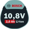 BOSCH リチウムバッテリー10.8V2.0AH リチウムバッテリー10.8V2.0AH A1020LIB 画像3