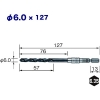 ベッセル クッションドリル(鉄工用)3本組 Φ6.0 全長127mm クッションドリル(鉄工用)3本組 Φ6.0 全長127mm AMD3S-6.0 画像2