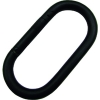 水本 ステンレス カラビナ(環なし) 黒色塗装 線径10mm 長さ90mm B-2849