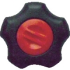 三星 フィットノブ M10 本体/黒 キャップ/赤 (5個入り) FIT-K-M10-R-5P