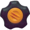三星 フィットノブ M12 本体/黒 キャップ/橙 (5個入り) FIT-K-M12-O-5P