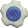 三星 フィットノブ M12 本体/白 キャップ/青 (5個入り) FIT-W-M12-B-5P