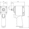 ベッセル ショートインパクトレンチ GT-1600JP ショートインパクトレンチ GT-1600JP GT-1600JP 画像2