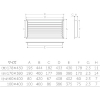 MK P.Cドアー用ガラリ 少々 60X400mm ミルキーホワイト P.Cドアー用ガラリ 少々 60X400mm ミルキーホワイト P-130-08F 画像2