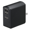 ヤザワ PD対応USBアダプター3ポート105W ブラック PD対応USBアダプター3ポート105W ブラック VFPD105BK 画像1