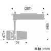 遠藤照明 LEDスポットライト プラグタイプ D240タイプ CDM-TC70W相当 超広角配光 無線調光 ナチュラルホワイト(4200K) 白 LEDスポットライト プラグタイプ D240タイプ CDM-TC70W相当 超広角配光 無線調光 ナチュラルホワイト(4200K) 白 EFS5963W 画像2