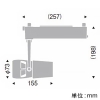 遠藤照明 【受注生産品】LEDスポットライト プラグタイプ D240タイプ CDM-TC70W相当 狭角配光 無線調光 ナチュラルホワイト(4200K) 黒 【受注生産品】LEDスポットライト プラグタイプ D240タイプ CDM-TC70W相当 狭角配光 無線調光 ナチュラルホワイト(4200K) 黒 EFS5942B 画像2