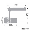 遠藤照明 LEDスポットライト プラグタイプ D240タイプ CDM-TC70W相当 中角配光 非調光 電球色(3000K) 黒 LEDスポットライト プラグタイプ D240タイプ CDM-TC70W相当 中角配光 非調光 電球色(3000K) 黒 ERS5931B 画像2