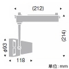 ERS6024W (遠藤照明)｜ライティングレール型｜業務用照明器具｜電材堂