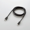 ELECOM 【生産完了品】USB C-Lightningケーブル/スタンダード/1.5m/ブラック USB C-Lightningケーブル/スタンダード/1.5m/ブラック MPA-CL15BK 画像2