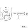 パナソニック フロアコンラウンドS 電話・情報用ブランク 1コ口 電線管工事用コンセント 取付金具付 フロアコンラウンドS 電話・情報用ブランク 1コ口 電線管工事用コンセント 取付金具付 DUB3102 画像2
