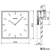 パナソニック 【販売終了】【受注生産品】壁掛型子時計 屋内用 角型 □310mm 普通ガラス 【受注生産品】壁掛型子時計 屋内用 角型 □310mm 普通ガラス TCAD2103 画像2