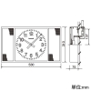 パナソニック 【販売終了】【受注生産品】壁掛型子時計 スピーカー付 屋内用 角型 310×530mm 【受注生産品】壁掛型子時計 スピーカー付 屋内用 角型 310×530mm TCAF21035SP 画像2