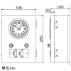 パナソニック 【販売終了】【受注生産品】リモコン式塔時計用調針器 50Hz用 AC100V 【受注生産品】リモコン式塔時計用調針器 50Hz用 AC100V TC8005C 画像2